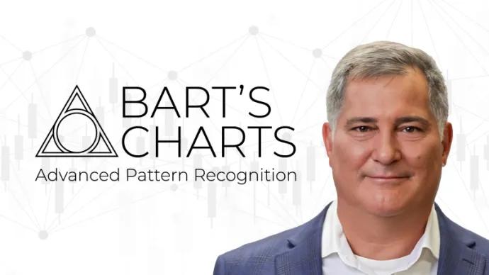 barts charts logo with James Bartelloni and candlestick background